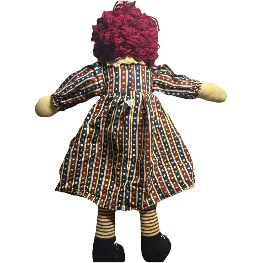 Raggedy Ann 20” Doll Springford‎ Gifts Country Folk. Star Dress